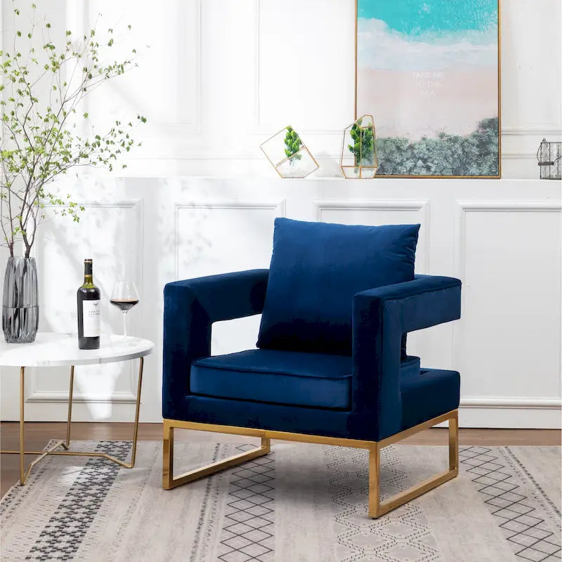 Fauteuil d'appoint contemporain rembourré Lenola de Roundhill Furniture