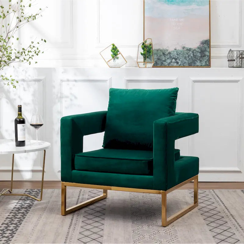 Fauteuil d'appoint contemporain rembourré Lenola de Roundhill Furniture