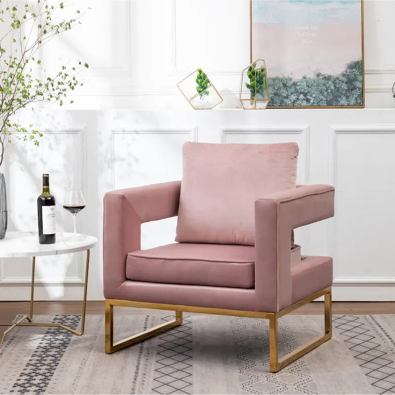 Fauteuil d'appoint contemporain rembourré Lenola de Roundhill Furniture