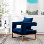 Fauteuil d'appoint contemporain rembourré Lenola de Roundhill Furniture