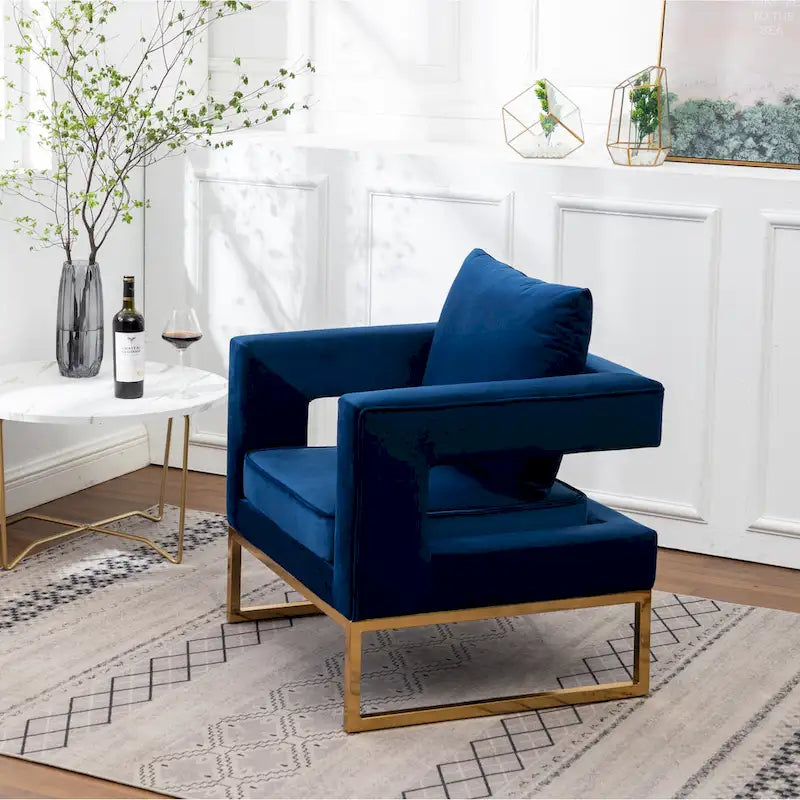 Fauteuil d'appoint contemporain rembourré Lenola de Roundhill Furniture