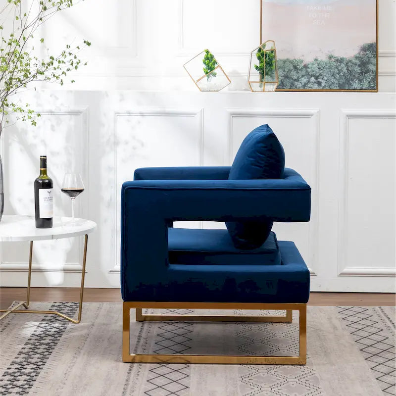 Fauteuil d'appoint contemporain rembourré Lenola de Roundhill Furniture