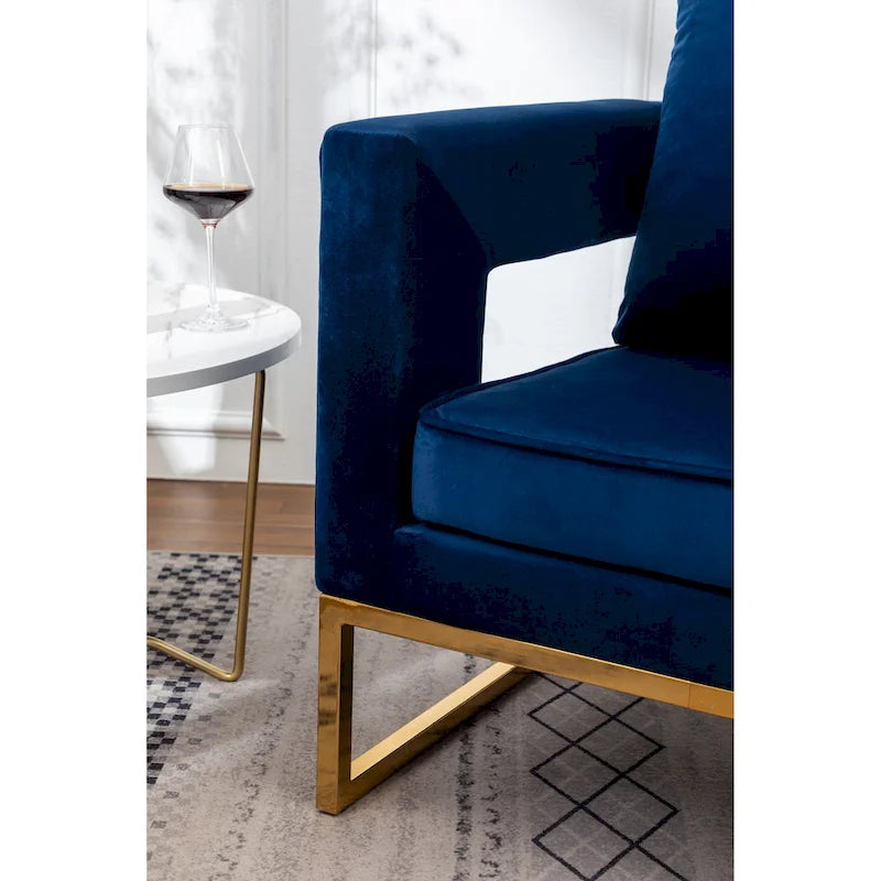 Fauteuil d'appoint contemporain rembourré Lenola de Roundhill Furniture