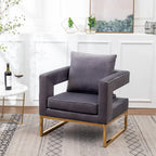 Fauteuil d'appoint contemporain rembourré Lenola de Roundhill Furniture