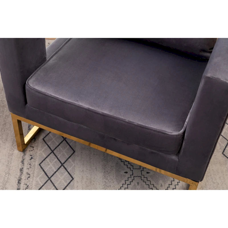 Fauteuil d'appoint contemporain rembourré Lenola de Roundhill Furniture