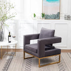 Fauteuil d'appoint contemporain rembourré Lenola de Roundhill Furniture