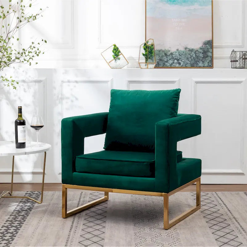 Fauteuil d'appoint contemporain rembourré Lenola de Roundhill Furniture