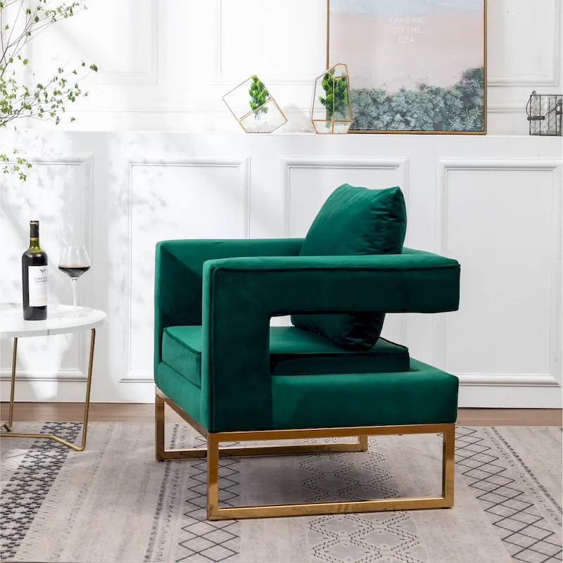 Fauteuil d'appoint contemporain rembourré Lenola de Roundhill Furniture