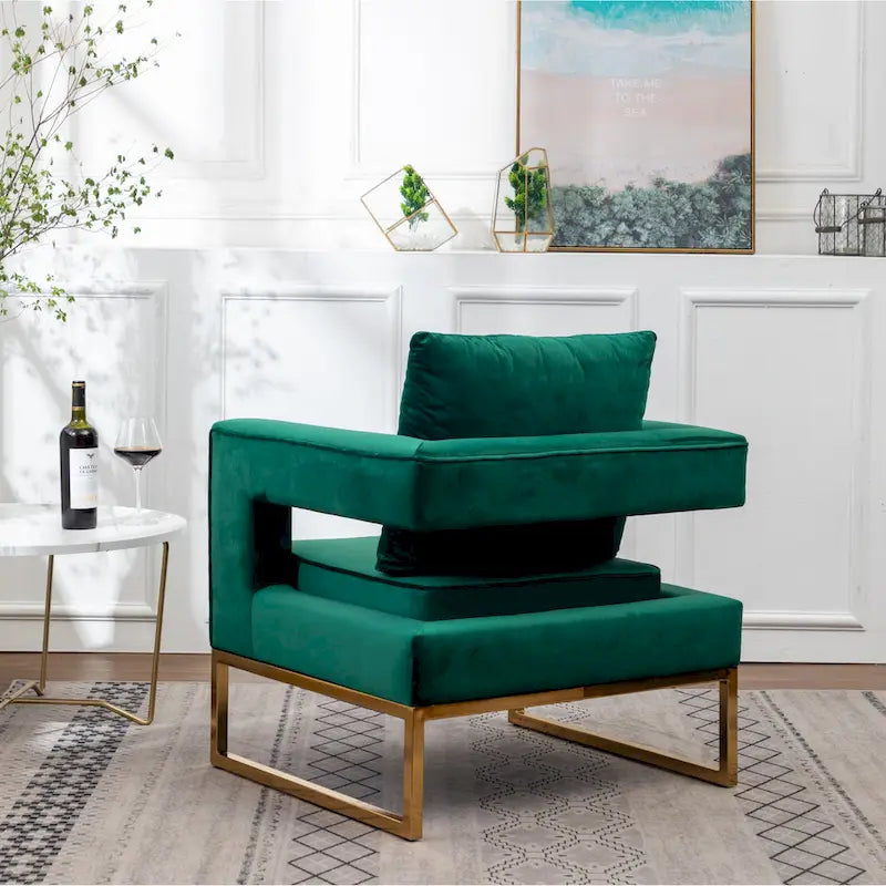 Fauteuil d'appoint contemporain rembourré Lenola de Roundhill Furniture