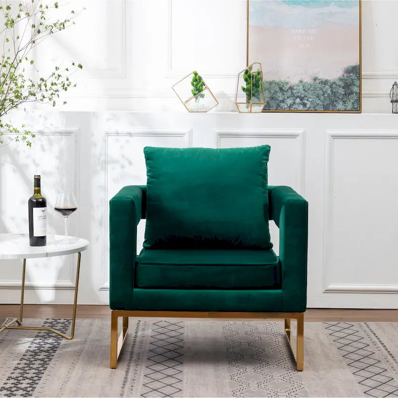 Fauteuil d'appoint contemporain rembourré Lenola de Roundhill Furniture