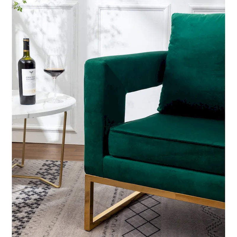 Fauteuil d'appoint contemporain rembourré Lenola de Roundhill Furniture