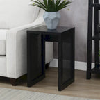 Table d'appoint tissée bohème minimaliste | Table d'appoint en rotin naturel pour salon