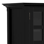 Meuble TV en bois massif de 134,6 cm pour téléviseurs jusqu'à 152,4 cm | Meuble de rangement rustique fait à la main
