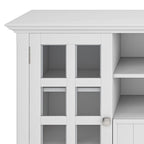 Meuble TV en bois massif de 134,6 cm pour téléviseurs jusqu'à 152,4 cm | Meuble de rangement rustique fait à la main