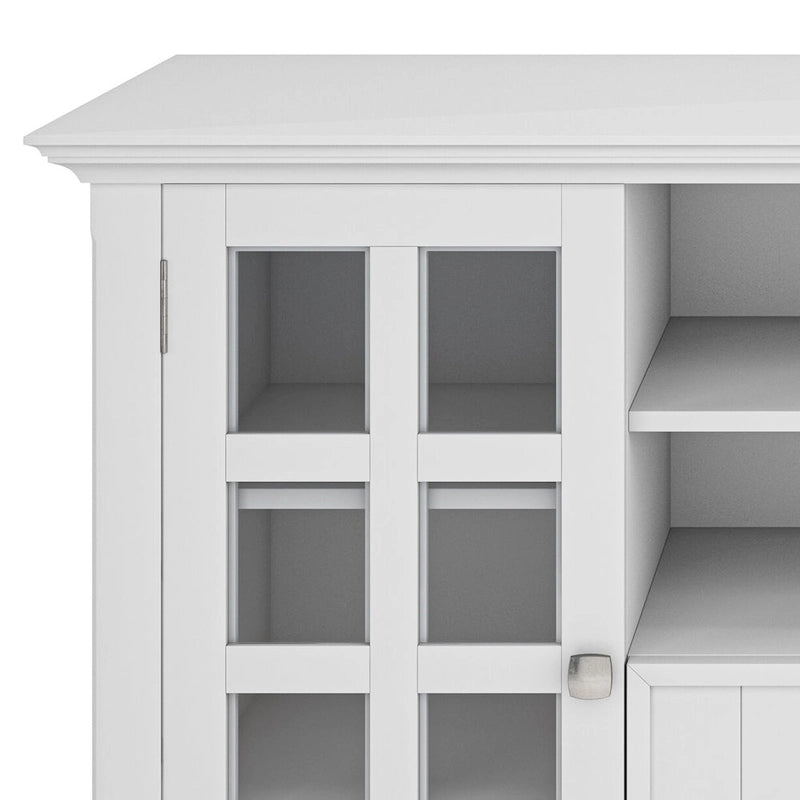 Meuble TV en bois massif de 134,6 cm pour téléviseurs jusqu'à 152,4 cm | Meuble de rangement rustique fait à la main