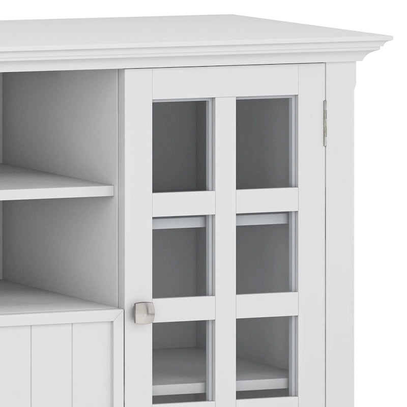 Meuble TV en bois massif de 134,6 cm pour téléviseurs jusqu'à 152,4 cm | Meuble de rangement rustique fait à la main