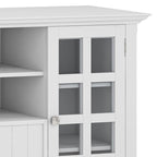 Meuble TV en bois massif de 134,6 cm pour téléviseurs jusqu'à 152,4 cm | Meuble de rangement rustique fait à la main