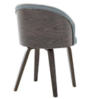 Chaises de salle à manger rembourrées en cuir PU et bois Maynau (Lot de 2)