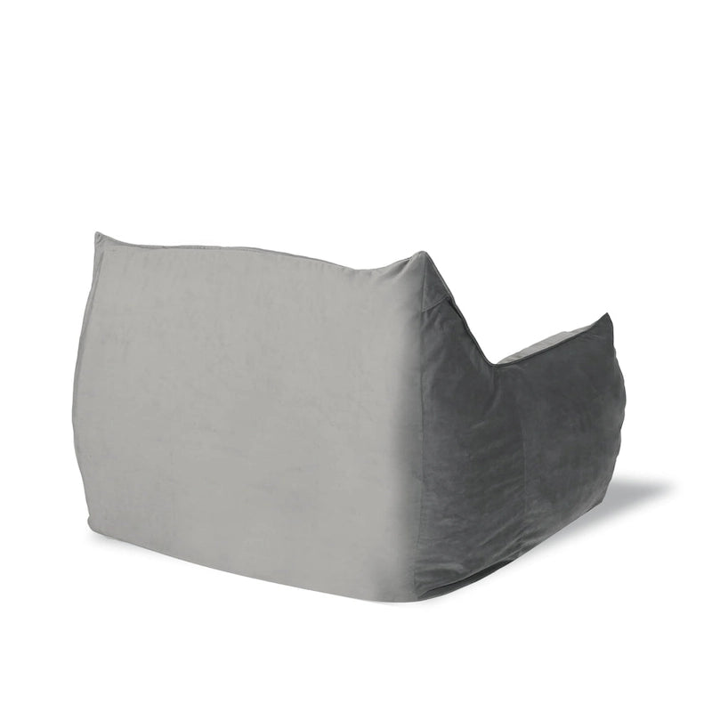 Fauteuil Pouf Surdimensionné en Velours avec Accoudoirs | Fauteuil de Salon Doux pour Adulte