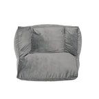 Fauteuil Pouf Surdimensionné en Velours avec Accoudoirs | Fauteuil de Salon Doux pour Adulte
