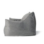 Fauteuil Pouf Surdimensionné en Velours avec Accoudoirs | Fauteuil de Salon Doux pour Adulte