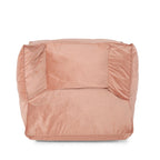 Fauteuil Pouf Surdimensionné en Velours avec Accoudoirs | Fauteuil de Salon Doux pour Adulte