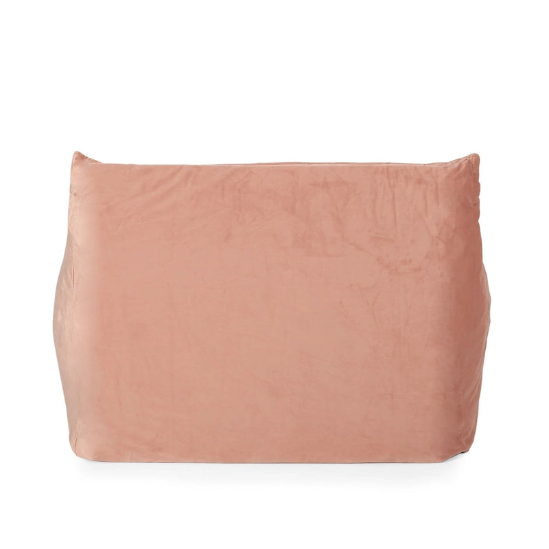 Fauteuil Pouf Surdimensionné en Velours avec Accoudoirs | Fauteuil de Salon Doux pour Adulte