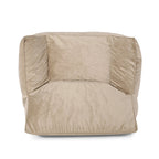 Fauteuil Pouf Surdimensionné en Velours avec Accoudoirs | Fauteuil de Salon Doux pour Adulte