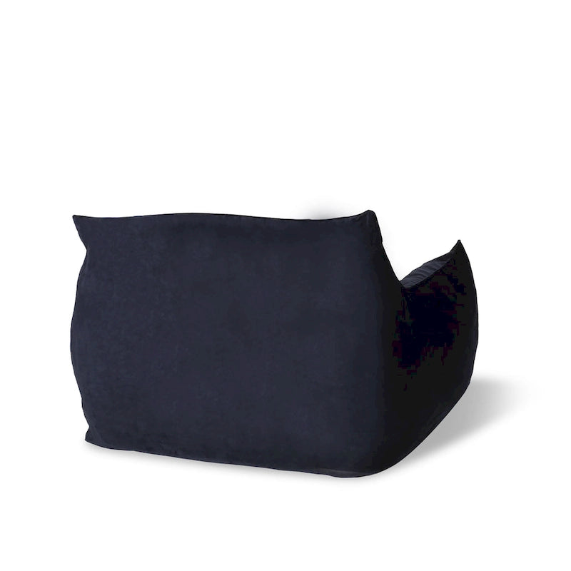 Fauteuil Pouf Surdimensionné en Velours avec Accoudoirs | Fauteuil de Salon Doux pour Adulte