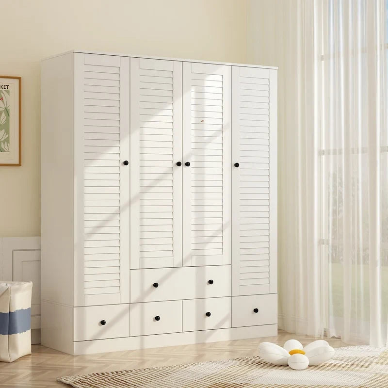 Armoire de chambre Armoire Armoire Dressing Tringle à vêtements Tiroir