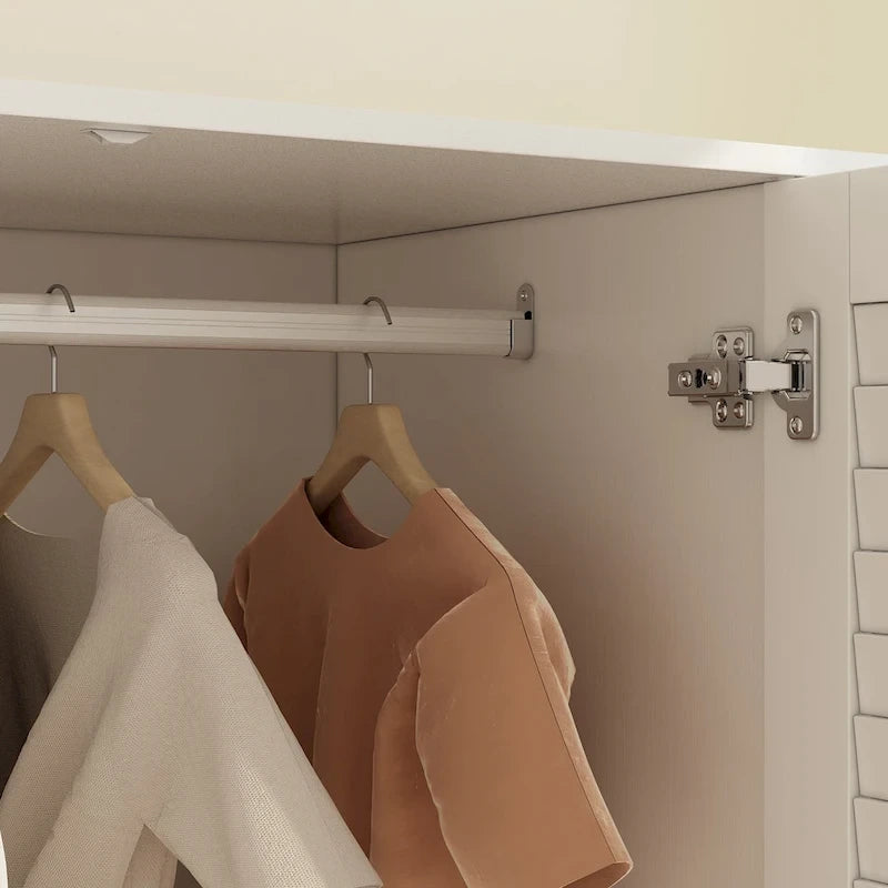Armoire de chambre Armoire Armoire Dressing Tringle à vêtements Tiroir
