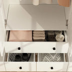 Armoire de chambre Armoire Armoire Dressing Tringle à vêtements Tiroir