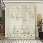 Armoire de chambre Armoire Armoire Dressing Tringle à vêtements Tiroir