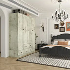 Armoire de chambre Armoire Armoire Dressing Tringle à vêtements Tiroir