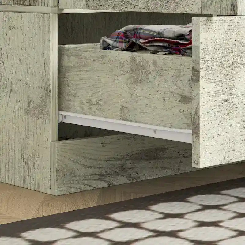 Armoire de chambre Armoire Armoire Dressing Tringle à vêtements Tiroir