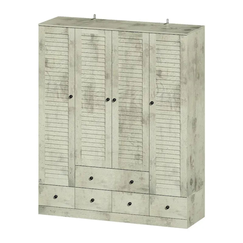 Armoire de chambre Armoire Armoire Dressing Tringle à vêtements Tiroir