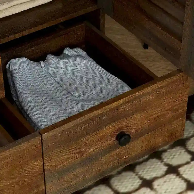 Armoire de chambre Armoire Armoire Dressing Tringle à vêtements Tiroir