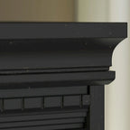 Bureau de 60 W avec huche et ensemble de rangement | Poste de travail pour bureau à domicile | Plusieurs finitions