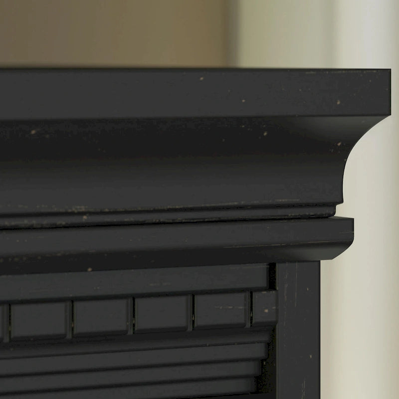 Bureau de 60 W avec huche et ensemble de rangement | Poste de travail pour bureau à domicile | Plusieurs finitions