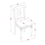 East West Furniture - Ensemble de salle à manger - Table de cuisine ronde et chaises de salle à manger en similicuir, noir et cerisier (option de pièces)