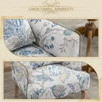 Fauteuils de lecture individuels de style français campagnard en tissu avec oreiller