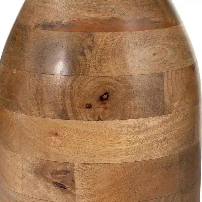 Table d'appoint sablier en bois de manguier | Bois massif naturel | Table d'appoint bohème pour le salon
