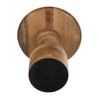Table d'appoint sablier en bois de manguier | Bois massif naturel | Table d'appoint bohème pour le salon