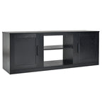 Meuble TV de 147 cm avec 2 placards de rangement et étagères réglables sur 3 positions