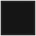 vidaXL Table basse noire avec verre noir 40 x 40 x 50 cm - 40 x 40 x 50
