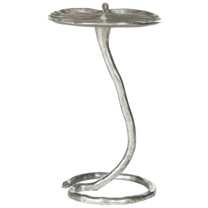 Table d'appoint glamour dorée | Cadre métallique orné | Table d'appoint décorative pour salon et chambre