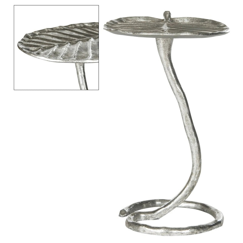 Table d'appoint glamour dorée | Cadre métallique orné | Table d'appoint décorative pour salon et chambre