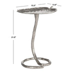 Table d'appoint glamour dorée | Cadre métallique orné | Table d'appoint décorative pour salon et chambre