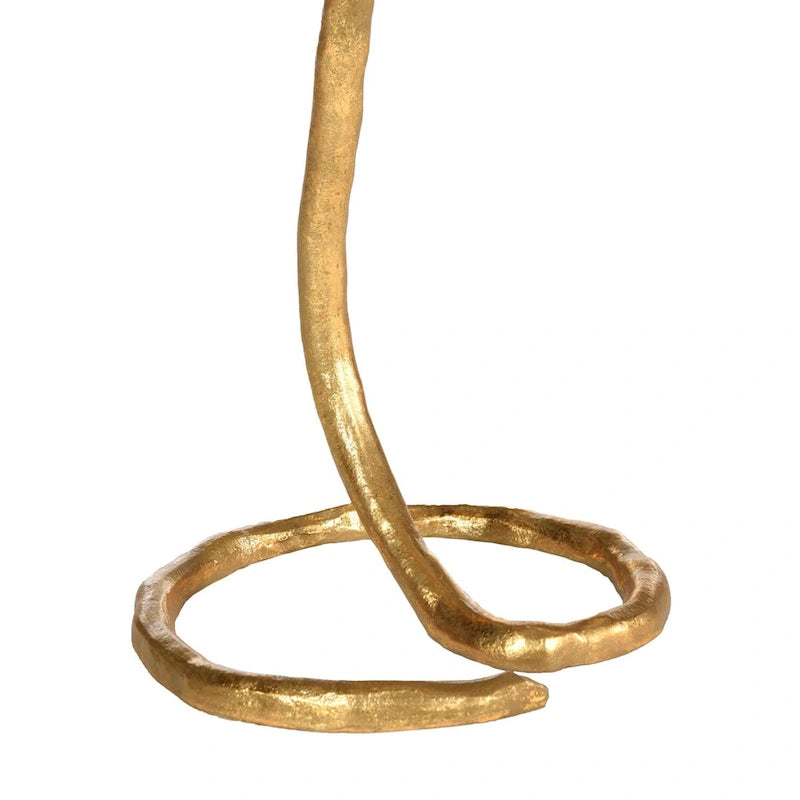 Table d'appoint glamour dorée | Cadre métallique orné | Table d'appoint décorative pour salon et chambre