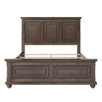 Lit Queen Vintage en Pin de Style Campagne Traditionnel